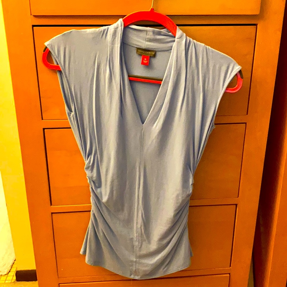Vince Camuto top XS with gathered sides